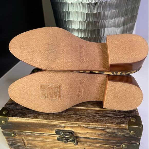 Soludos Leopard Print Suede Leather Booties - Picture 6 of 8